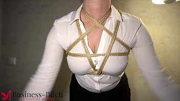 Secretary tied up for Kinbaku limit restrain limit restrain bondage booty fuckin' experience - businessbitch